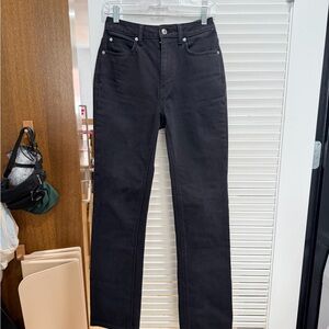 Alexander Wang Women's Black Straight Leg Jeans